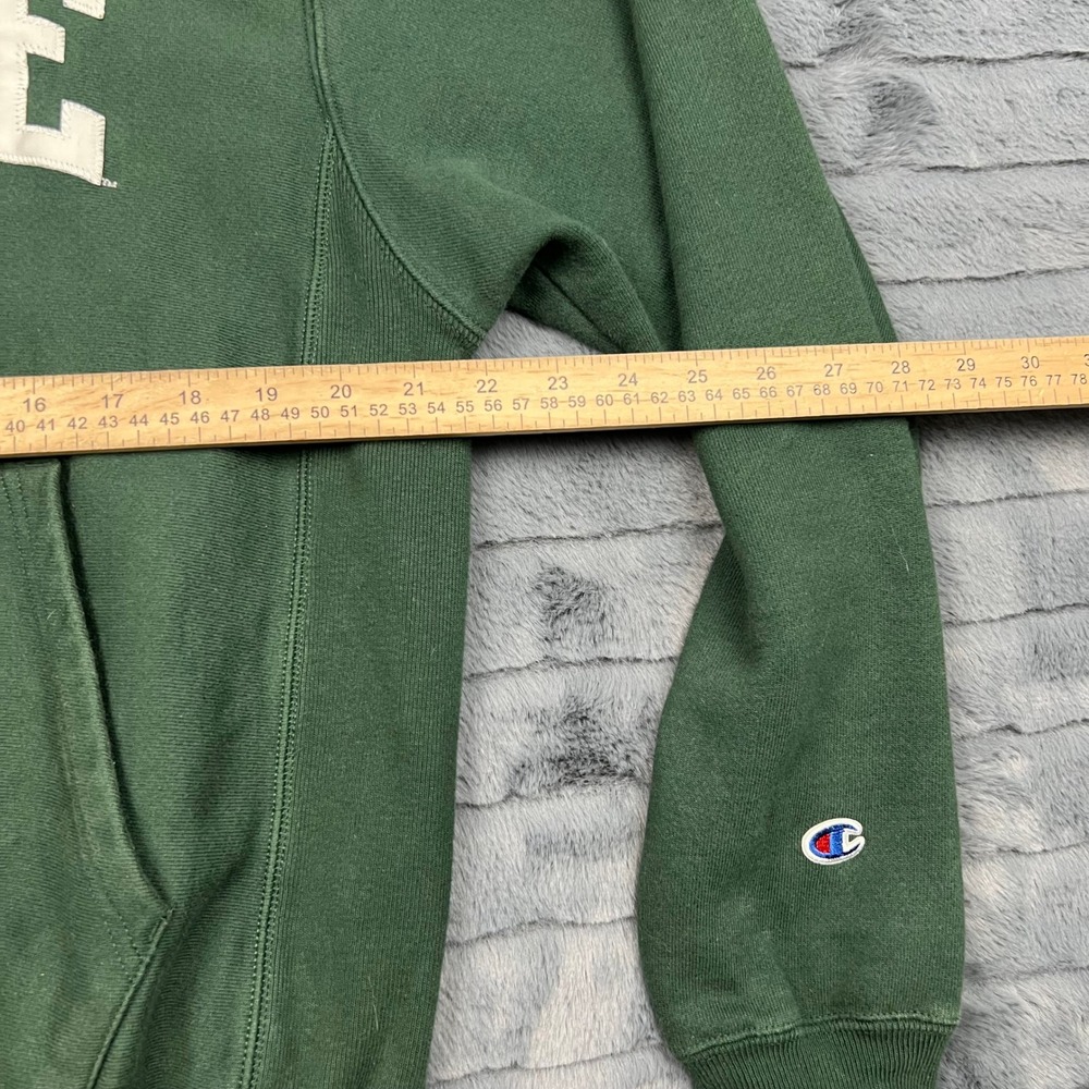 Champion Reverse Weave Tulane University Hoodie Green Mens Medium CS3051 - Picture 3 of 7